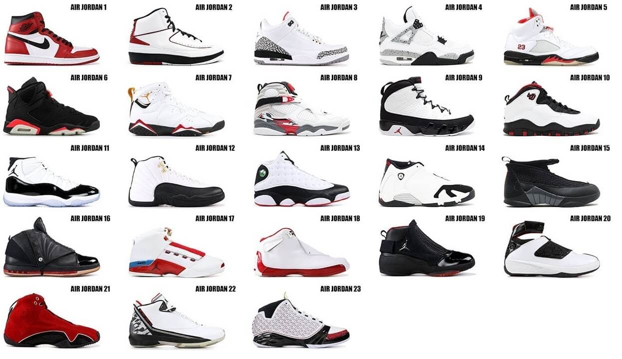 all jordan shoes 1-23